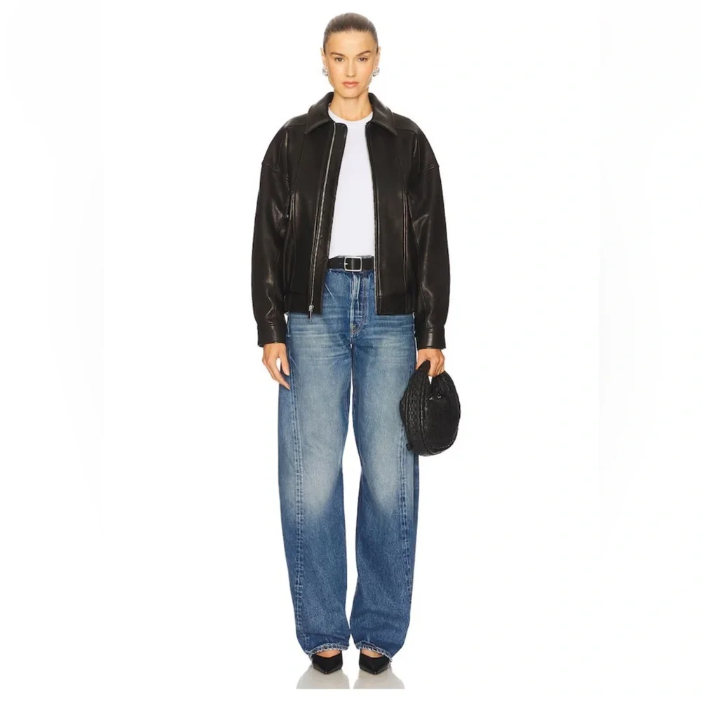 GRLFRND Noa Engineer jeans Elysian Park Dr Relaxed Fit Blue denim Revolve 28